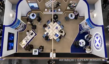 İstanbul Medipol Üniversitesi Fuar Standı kuşbakışı görünüm