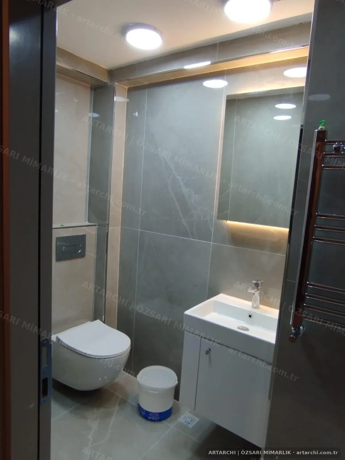 Yenilenen banyo ve lavabo düzeni
